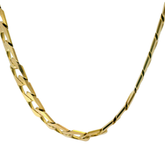 22" Pre-owned 9CT Flat Curb Necklace (34g)