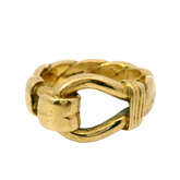 9CT Pre-owned Men's Hook & Loop Ring (Size U)