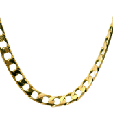 22" Pre-owned 9CT Flat Curb Necklace (29.7g)