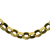 26" Pre-owned 9CT Oval Belcher Chain Necklace (84.2g)