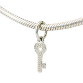Genuine PANDORA 791353CZ Dangle Pave Key Symbol Of Trust Charm Only