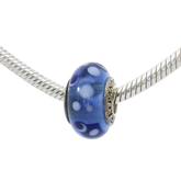 Genuine PANDORA 790695 Blue Bubbles Murano Glass Charm Only