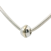 Genuine PANDORA 790178 Two Tone Sterling Silver & 14ct Gold Saturn Charm Only