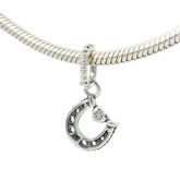 Genuine PANDORA 799157C01 Good Luck Horseshoe Pendant Charm Only