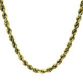 24" Pre-owned 9CT Diamond Cut Rope Necklace (25.5g)