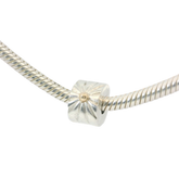 Genuine PANDORA 790216 Sterling Silver with 14K Gold Sunburst Clip Only