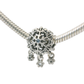 Genuine PANDORA 792367C01 Icy Snowflake Drop Charm Only