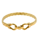 6.75" Pre-owned 9CT Hook & Loop Bangle Bracelet (23.25g)