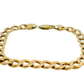 9" Pre-owned 9CT Flat Curb Bracelet (20.90g)
