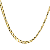 22” Pre-owned 9CT Flat Curb Chain Necklace (16.1g)