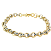 7.5” Pre-owned Blue Stone Set Belcher Bracelet (17.5g)