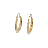 9CT Pre-owned Diamond Cut Patterned Earrings