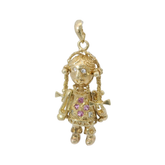9CT Pre-owned Rag Doll Pendant (2.5g)