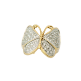 9CT Pre-owned CZ Set Butterfly Ring (Size S)