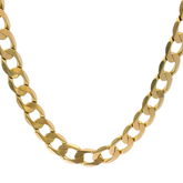 24” Pre-owned 9CT Flat Curb Necklace (32.7g)