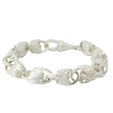 9” Pre-owned Sterling 925 Tulip Bracelet (41.10g)