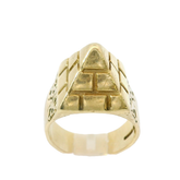9CT Pre-owned Pyramid Ring (Size J1/2)