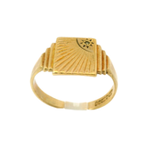 9CT Pre-owned Mens Signet Ring (Size Y)