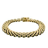 8” Pre-owned 9CT Rolex Style Bracelet (18.86g)