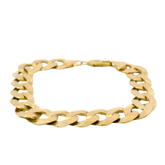 8.5” Pre-owned 9CT Flat Curb Bracelet (30.20g)