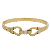 7” Pre-owned 9CT Double Hook & Loop Bangle (23.09g)