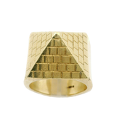 9CT Pre-Owned Pyramid Ring (Size Y)