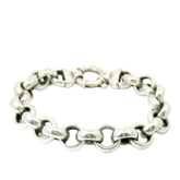 8” Pre-owned Sterling Silver Plain Belcher Bracelet (27.9g)