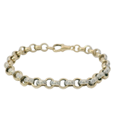 7.5” Pre-owned 9CT Stone Set Belcher Bracelet (17.1g)