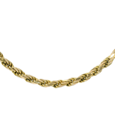 22” Pre-owned 9CT Gold Solid Rope Chain Necklace (40.85g)