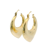 9CT Pre-owned Gold Hoop Earrings (4.66g)