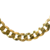 26” Pre-owned 9CT Flat Curb Chain Necklace (92g)