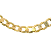 24” Pre-owned 9CT Flat Curb Chain Necklace (62.64g)