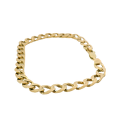 9.5” Pre-owned 9CT Flat Curb Bracelet (24.02g)