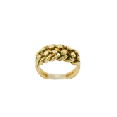 9CT Pre-owned Two Row Keeper Ring (Size G)