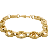 8” New 9CT Spinning Heart Bracelet (20.13g)