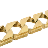 9.5” Pre-owned 9CT Flat Curb Bracelet (109.7g)