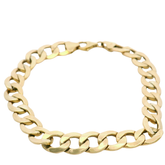 8” Pre-owned 9CT Flat Curb Bracelet (11.15g)