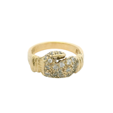 9CT Stone Set Boxing Glove Ring (Size U)