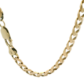 26” Refurbed 9CT Flat Curb Chain Necklace (55g)