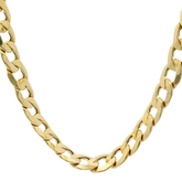 20” Pre-owned 9CT Semi Solid Flat Curb Chain Necklace (16.39g)