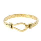 7.75” Pre-owned 9CT Single Hook & Loop Bangle (61.67g)