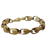 9” Pre-owned 9CT Patterned Acorn Bracelet (38.7g)
