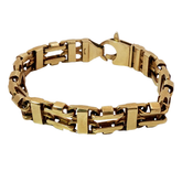 7.5” Pre-owned 9CT  Flat Cage Bracelet (36.6g)