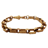 6.5” Pre-owned 9CT Gypsy Link Bracelet (12.98g)