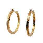 9CT Pre-owned Hooped Earrings (4.45g)