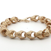 9” Pre-owned 9CT Acorn Bracelet (49.61g)