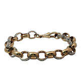 9” Pre-owned 9CT Stone Set Belcher Bracelet (30.82g)