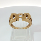 9CT Pre-owned DAD Ring (Size W)