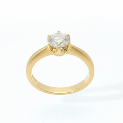 1.50ct Round Brilliant Diamond Solitaire Ring – 18ct Yellow Gold (VS1–VS2, F–G) - Goldbank Jewellers