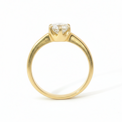 1.50ct Round Brilliant Diamond Solitaire Ring – 18ct Yellow Gold (VS1–VS2, F–G) - Goldbank Jewellers